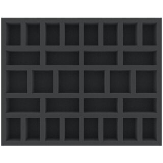 Feldherr 40 mm Full-Size Schaumstoffeinlage mit 30 Fächern