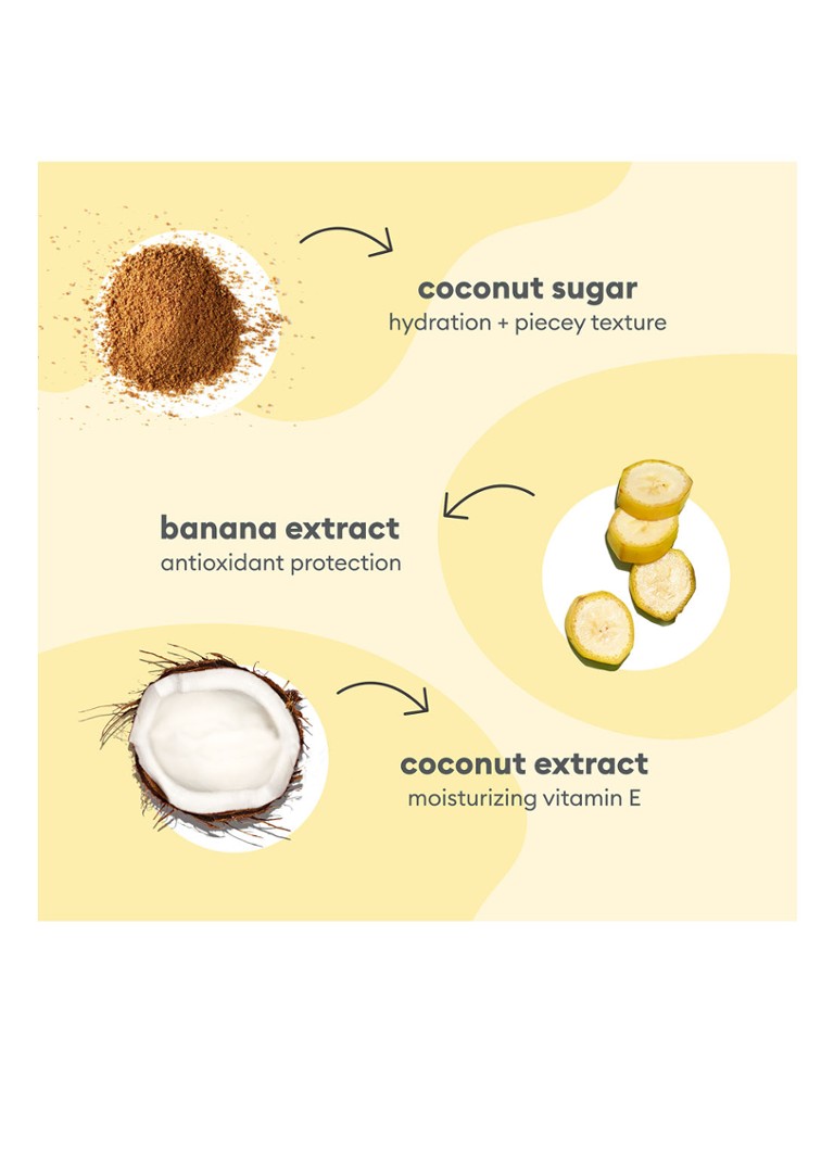 Briogeo Mini Spray hidratant texturant fără sare Briogeo Superfoods™ cu banană și nucă de cocos pentru onduleuri moi - Format de călătorie