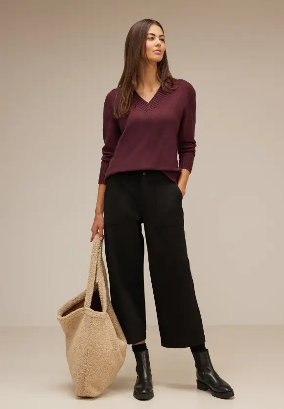 Street One Pullover mit V-Ausschnitt