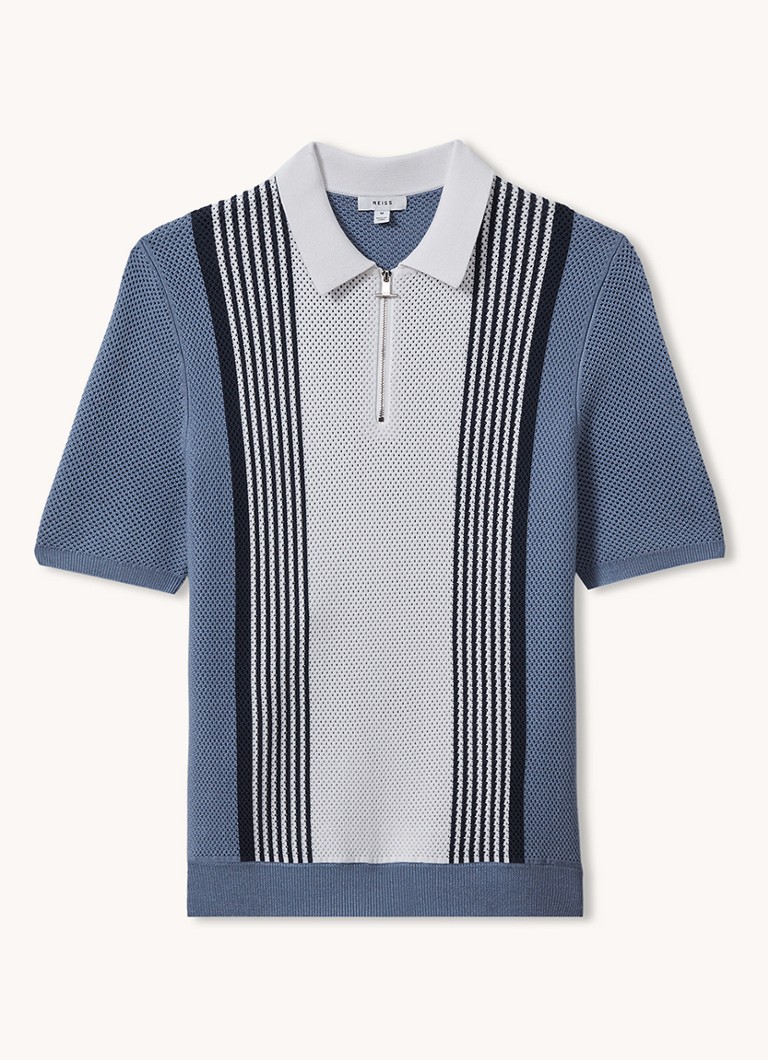 Polo Reiss Berlin slim fit com meio zíper