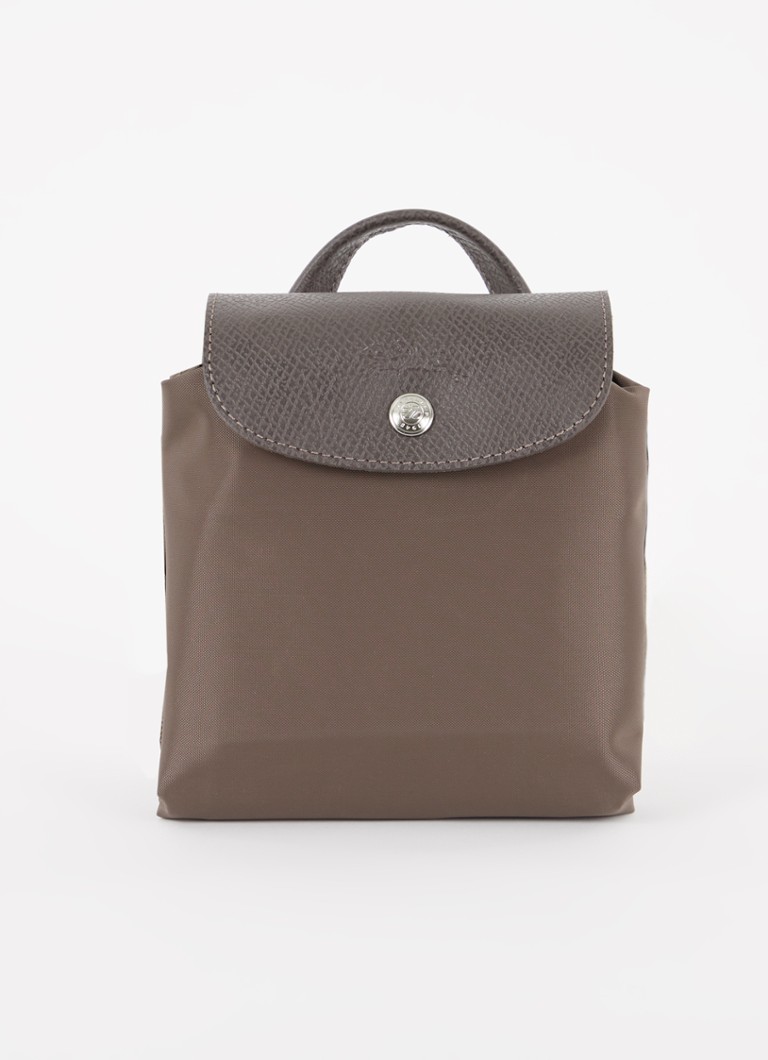 Rucsac Longchamp Le Pliage Original M cu detalii din piele