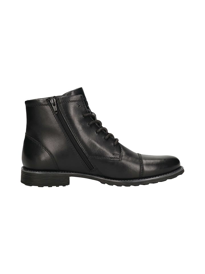 Bugatti Leder-Boots in Schwarz günstig kaufen