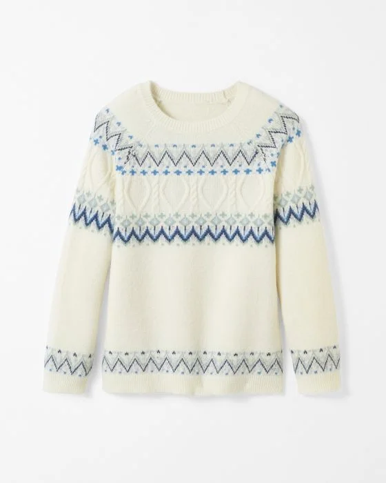 Pull chaud jacquard et torsades Thermolactyl