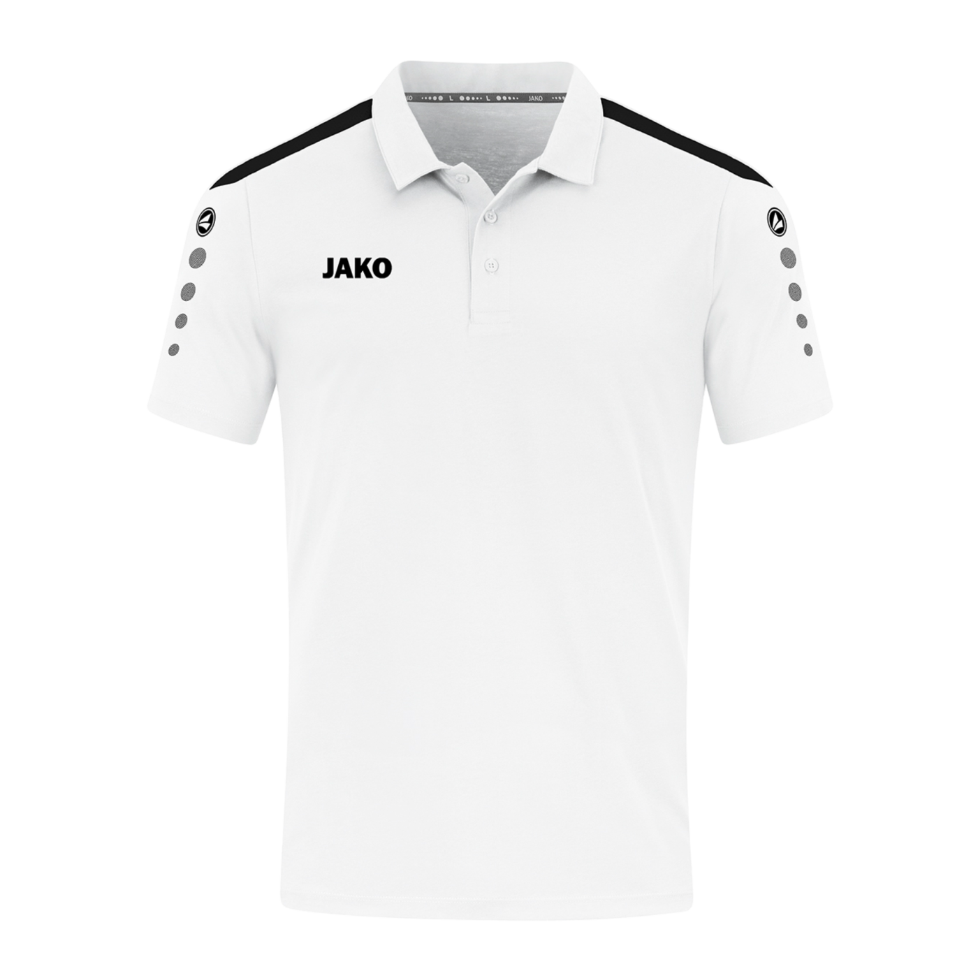 JAKO Power Poloshirt Kids Weiss Schwarz F000