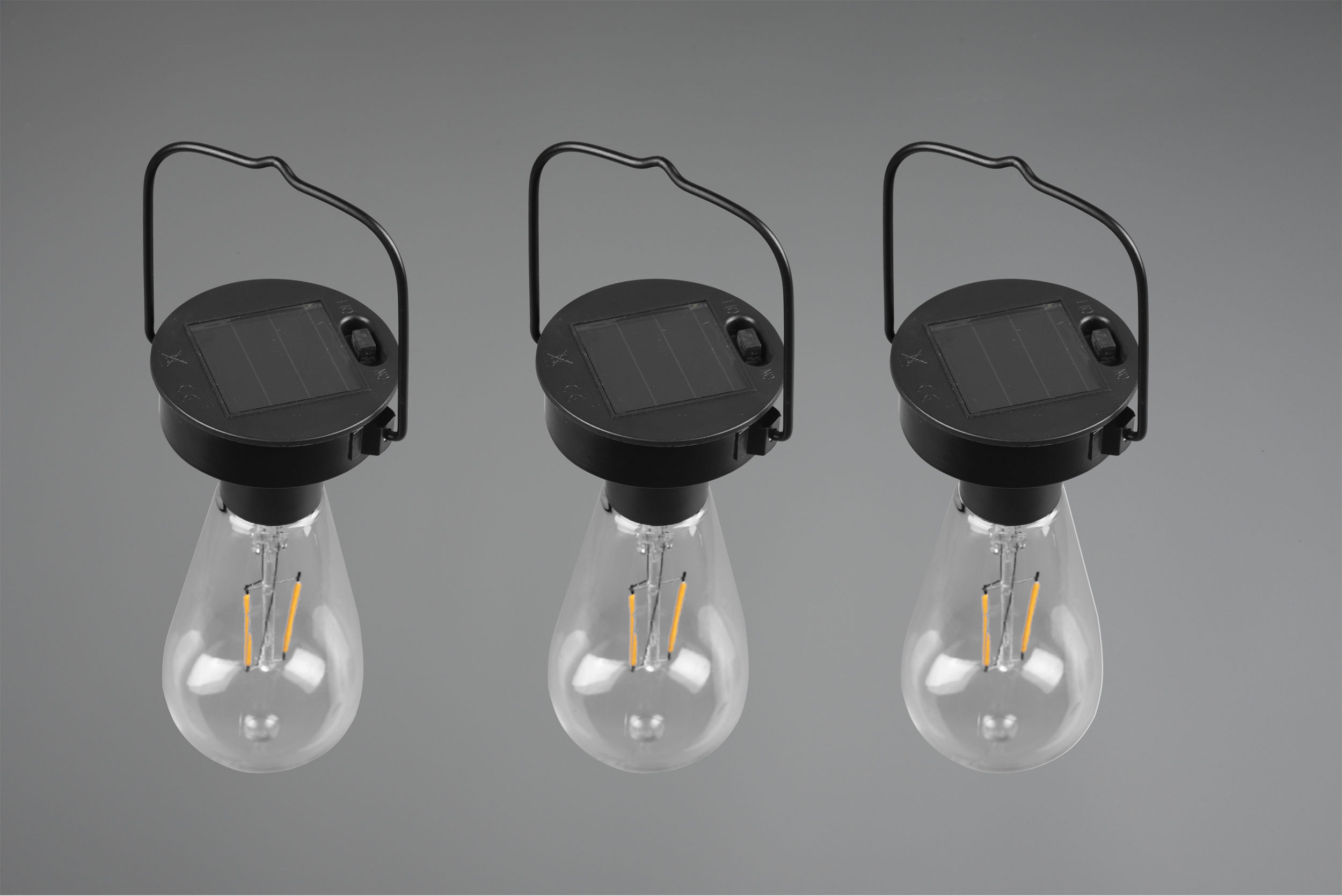 Reality LeuchtenLED-Solar-Pendelleuchte 3flg