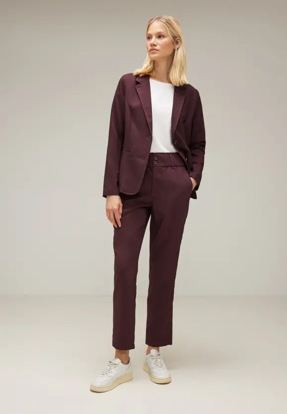 Street One Twill Blazer in Unifarbe