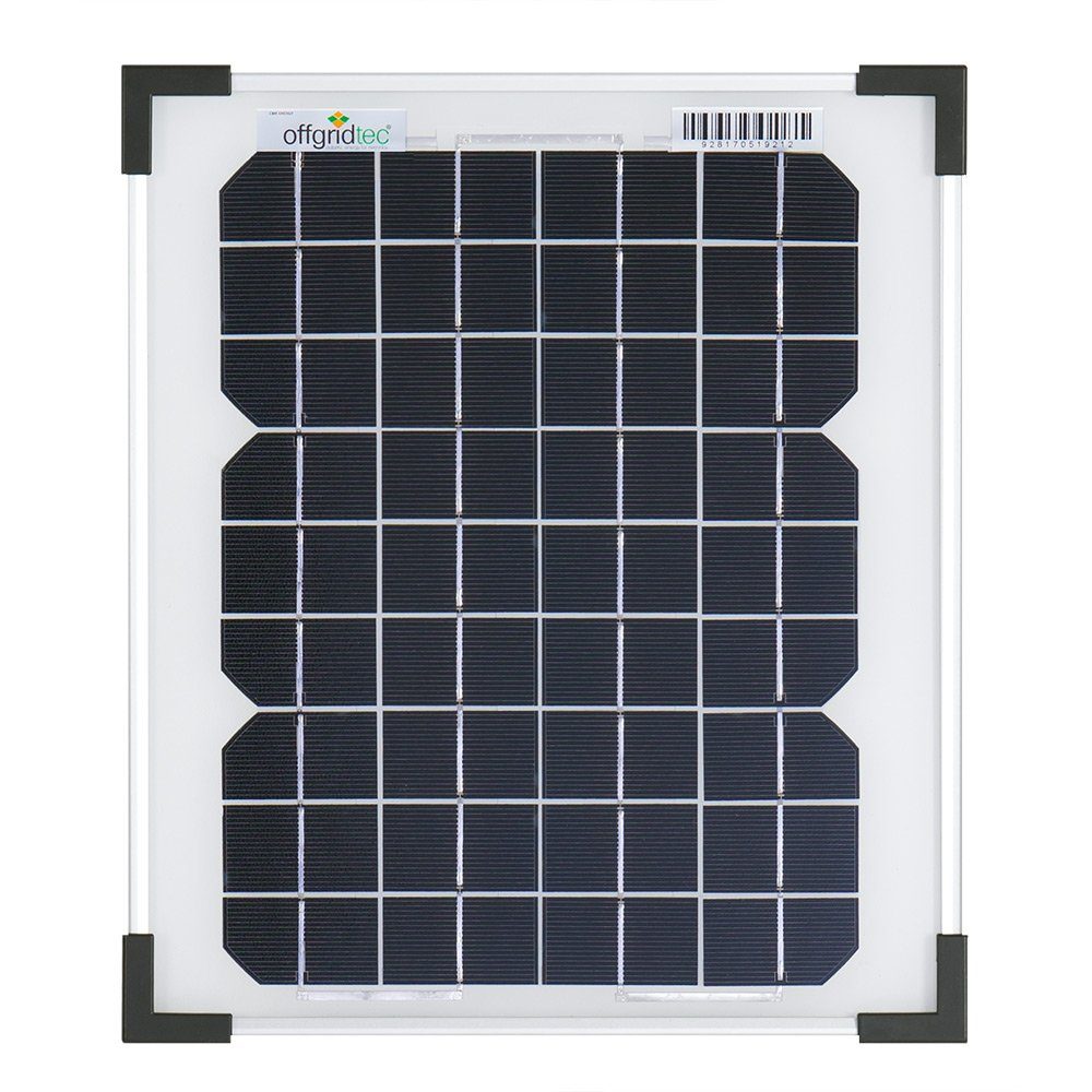 offgridtec Solarmodul Offgridtec® 10W MONO 12V Solarpanel, Monokristallin, (kein Set)