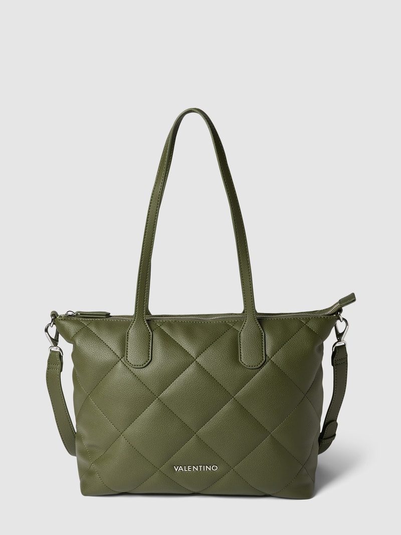 Tote Bag mit Label-Details Modell 'COLD' in khaki