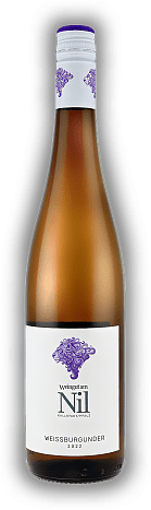 Weingut am Nil, Weißburgunder QbA trocken, 2022, Pfalz  Weingut am Nil, Weißburgunder QbA trocken, 2022, Pfalz   Jahrgang 2022 - 0,75	 Liter - Vol 12%