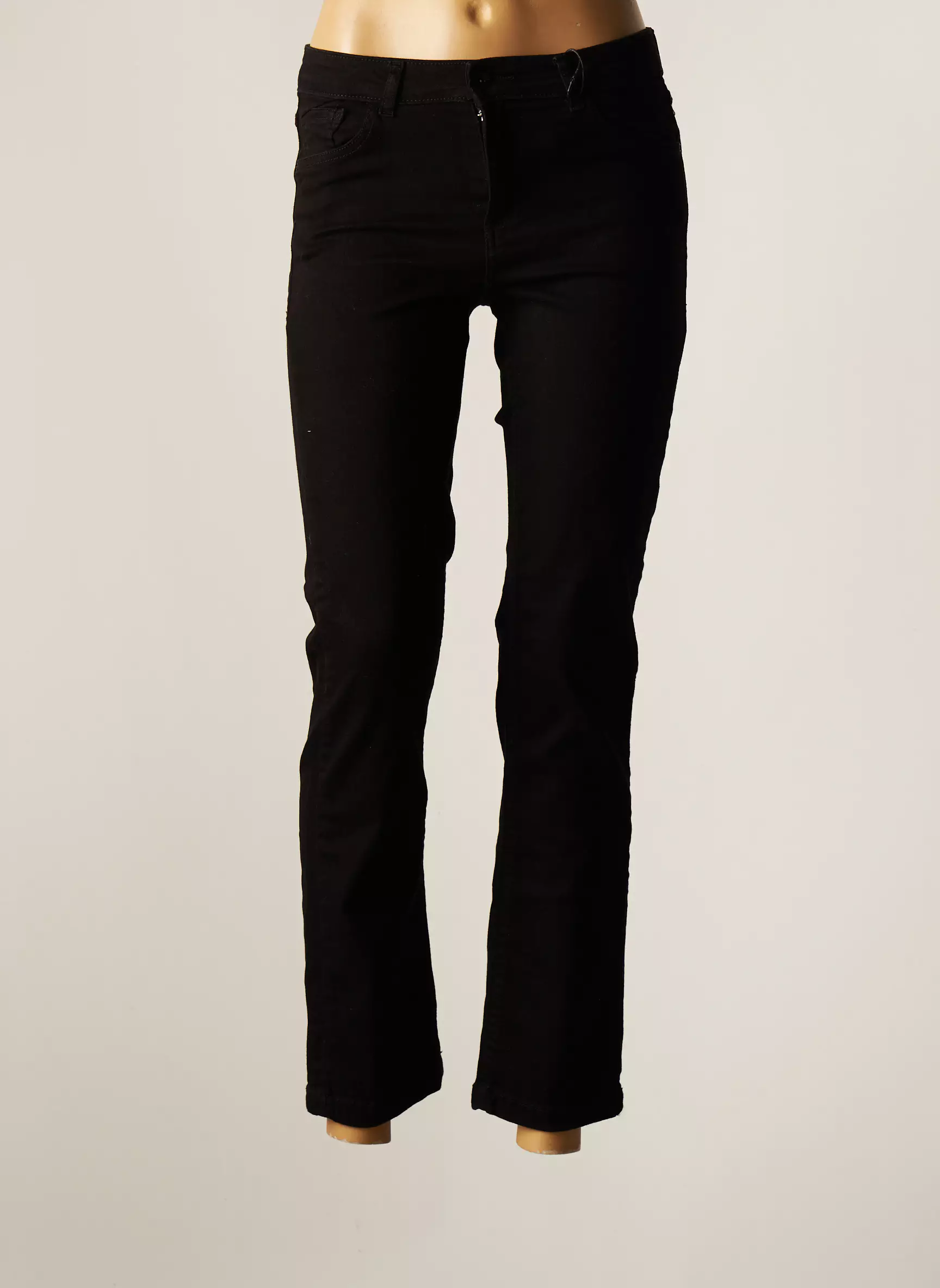 B Young Pantalons Slim Femme couleur noir