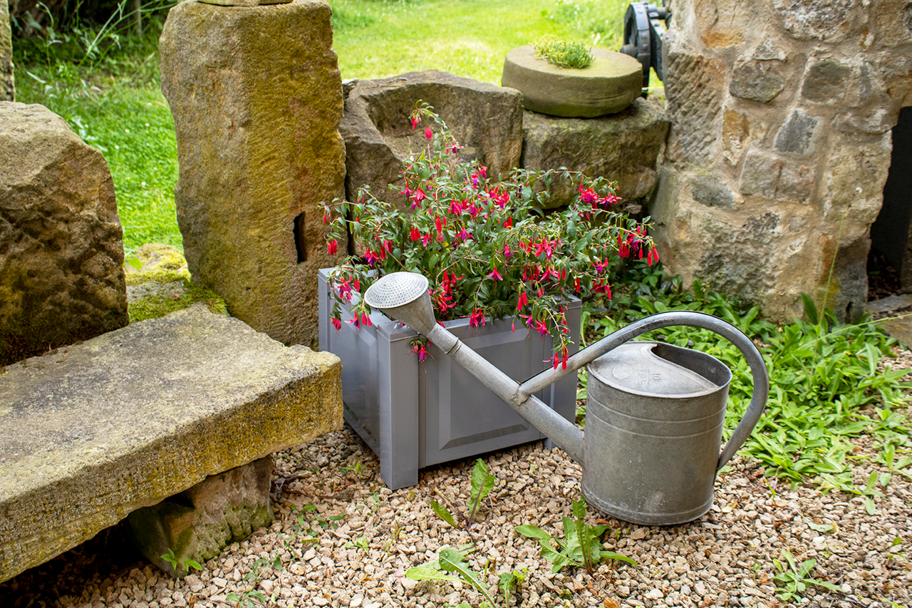 KHW KHW Pflanzkasten quadratisch, grau
