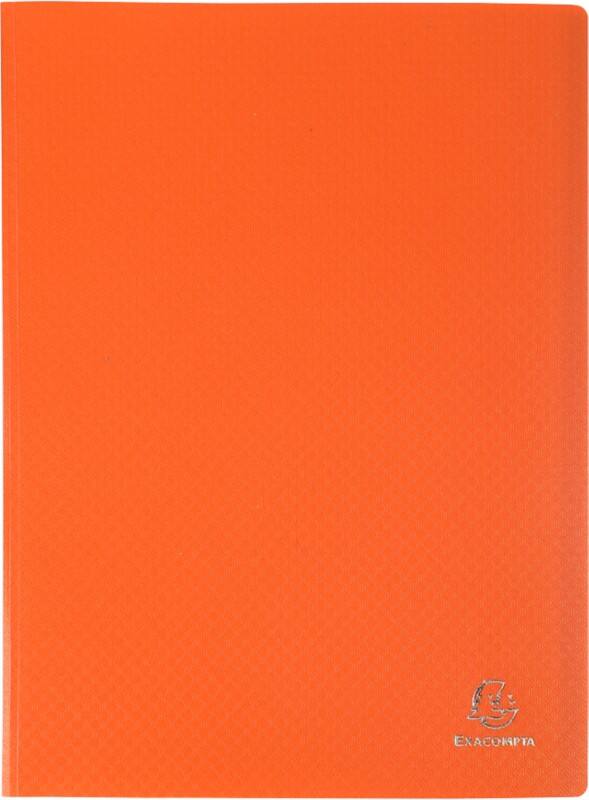 Exacompta OpaK Präsentationsmappe 60 Taschen DIN A4 Orange 8 Stück