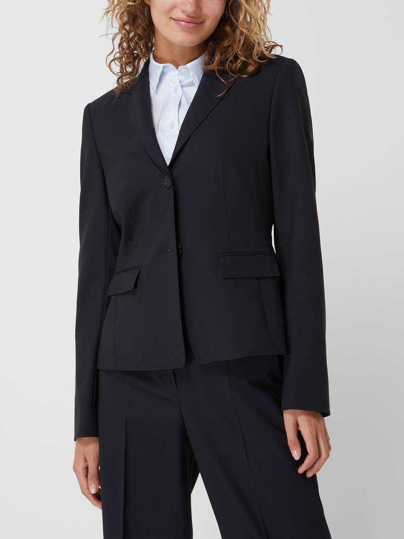 Blazer mit Stretch-Anteil in marineblau