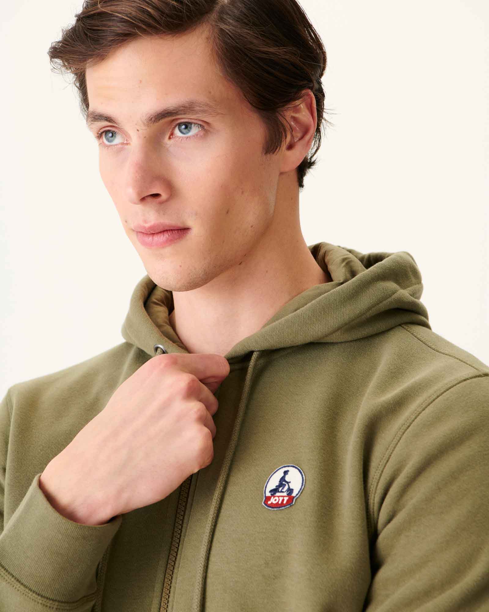 Sweat à capuche homme en coton biologique Army Mexico