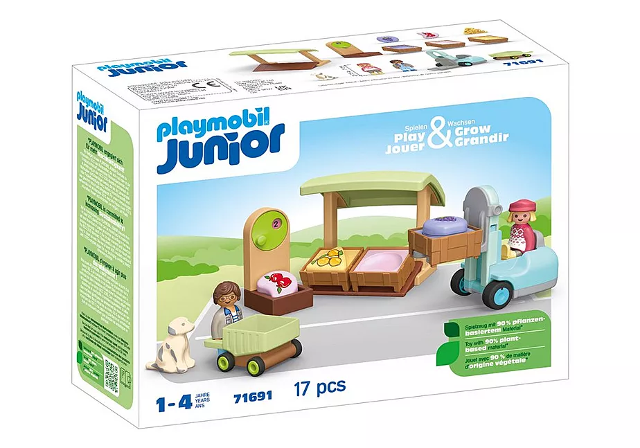 JUNIOR: Bio-Marktstand & Gabelstapler