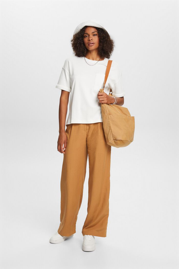 Oversized T-Shirt mit aufgesetzter Tasche