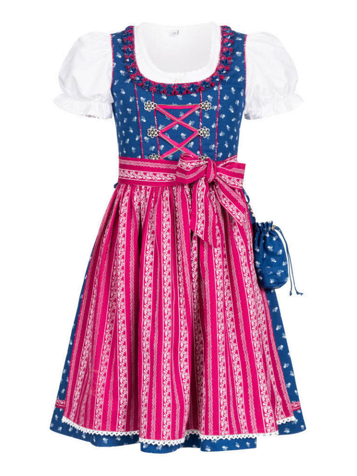 Nübler Kinderdirndl 3-teilig Demi in Dunkelblau günstig kaufen
