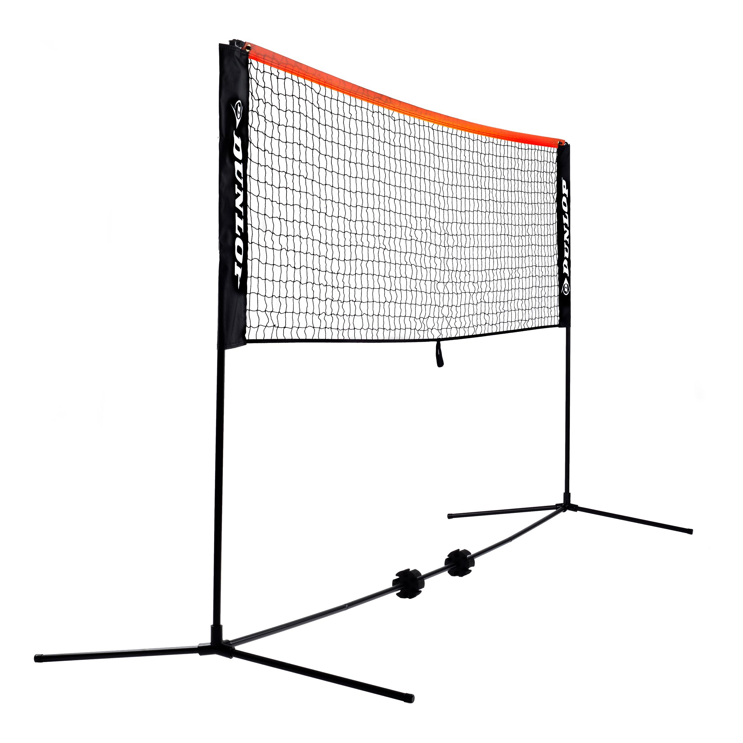 Kleinfeldnetz Tennisnetz 6m - Orange, Schwarz