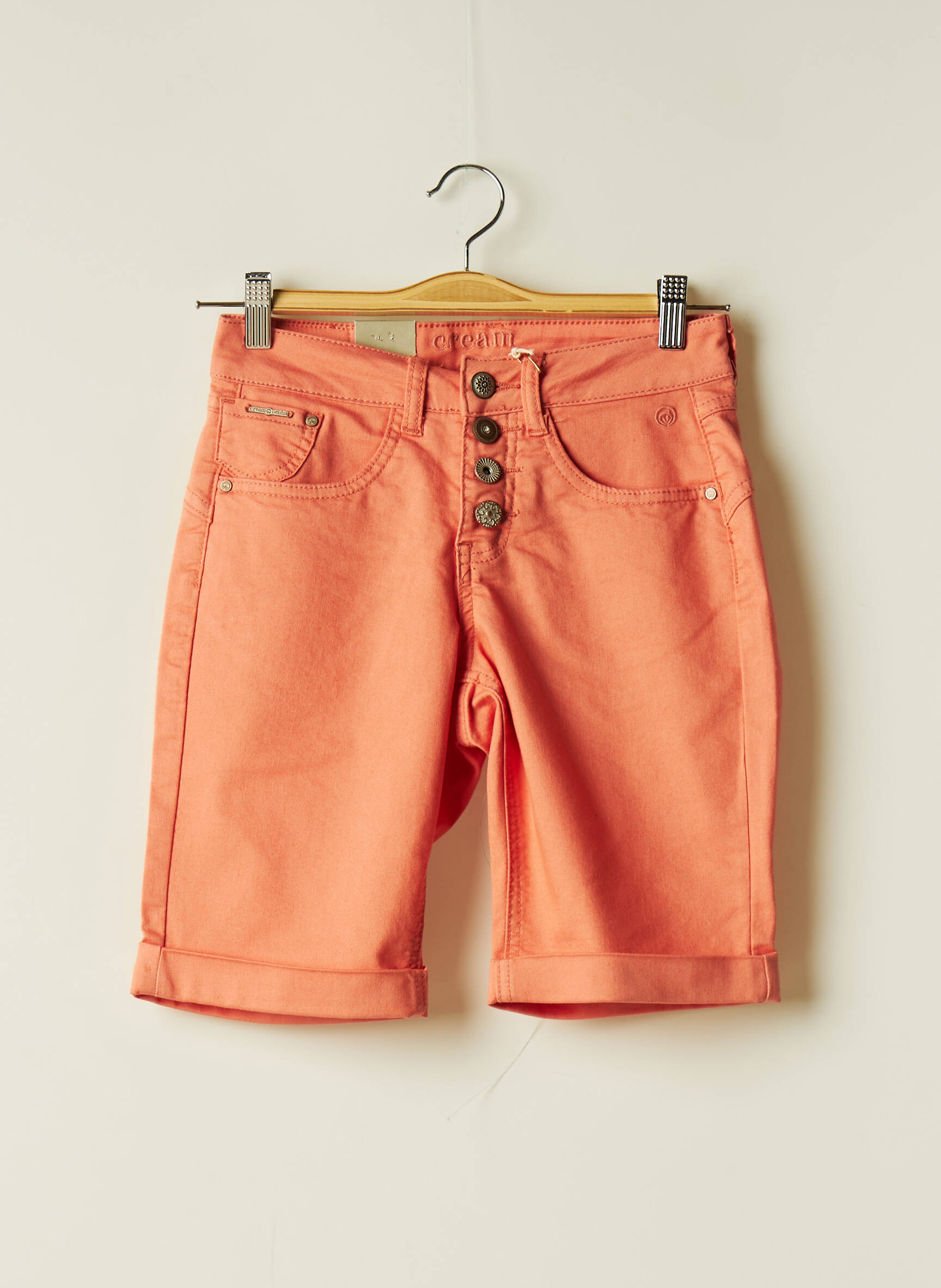Cream Bermudas Femme couleur orange