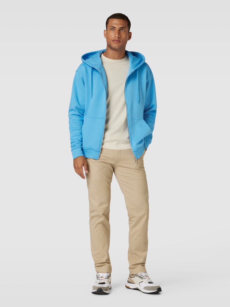 Sweatjacke mit Kapuze in blau