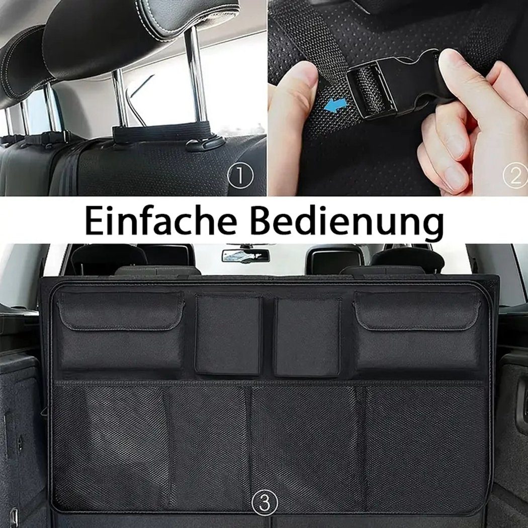 TUABUR Auto-Rückenlehnentasche Aufbewahrungstasche für den Kofferraum eines Autos