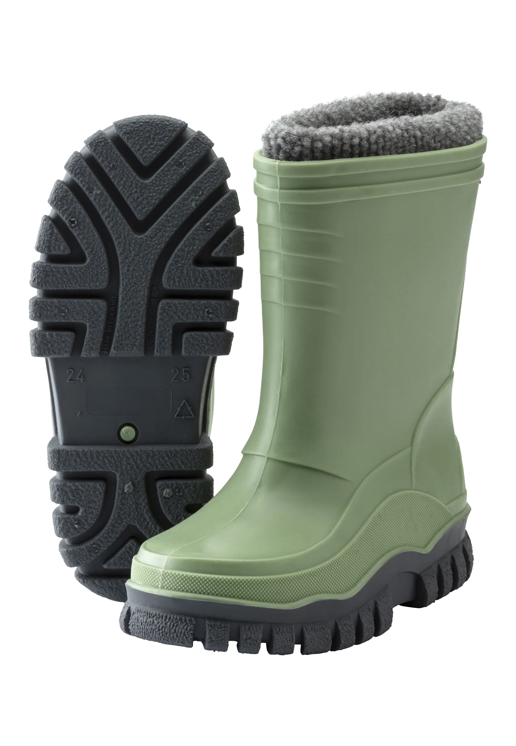 Gummistiefel in versch. Unifarben mit Innenschuh