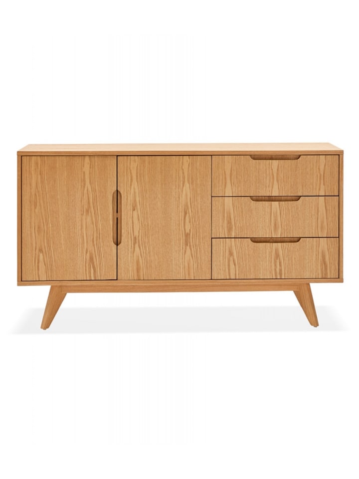 KADIMA DESIGN Sideboard PORTOBELLO Massivholz Esche Natur | Modern Elegant in Beige günstig kaufen onesize