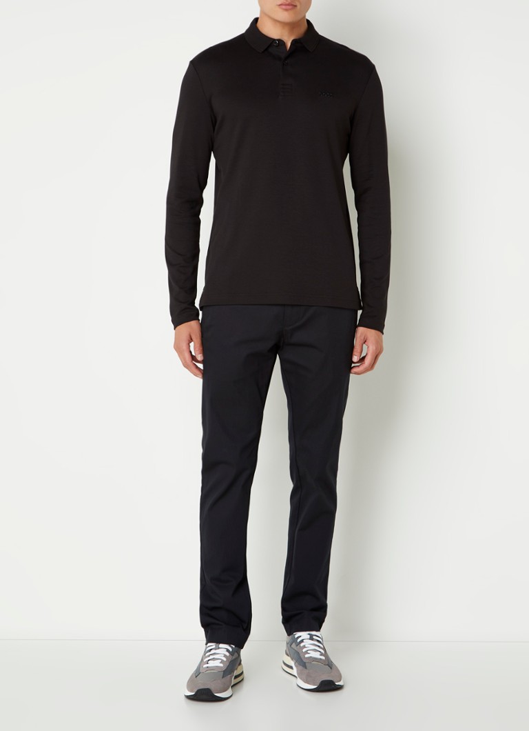 Polo HUGO BOSS Pirol de corte regular com logotipo