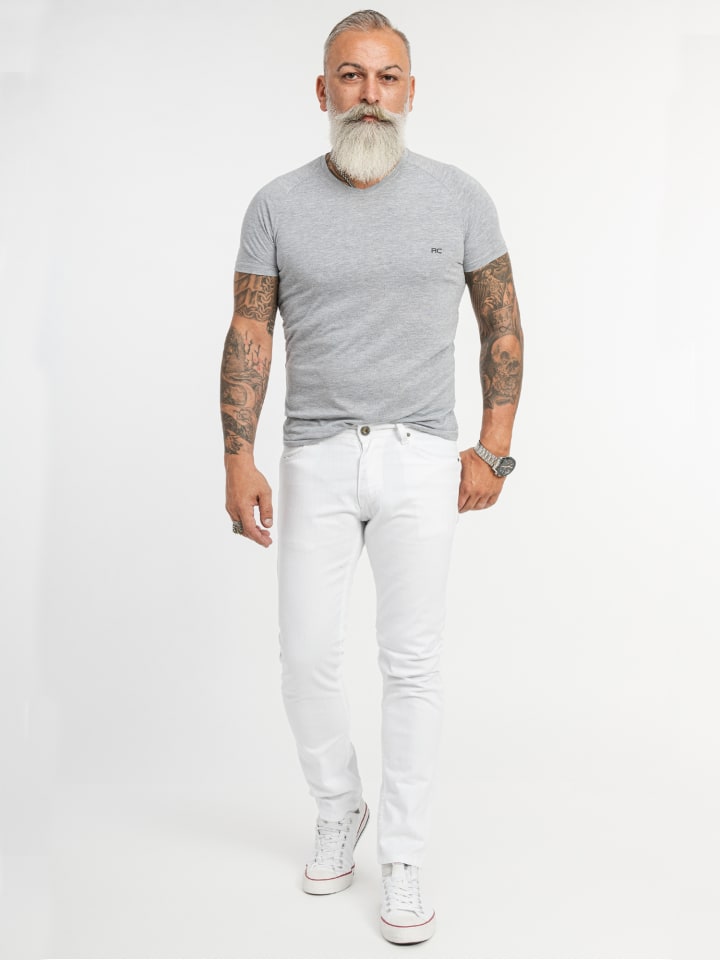 Rock Creek Jeans Slim Fit in Weiß günstig kaufen