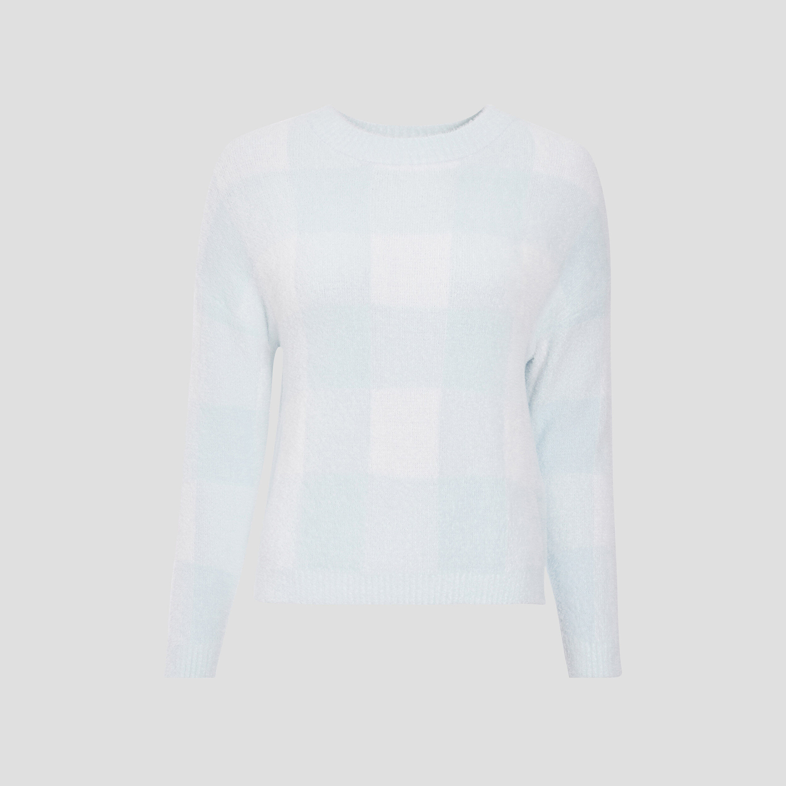 Pull manches longues bleu pastel femme | Cache Cache