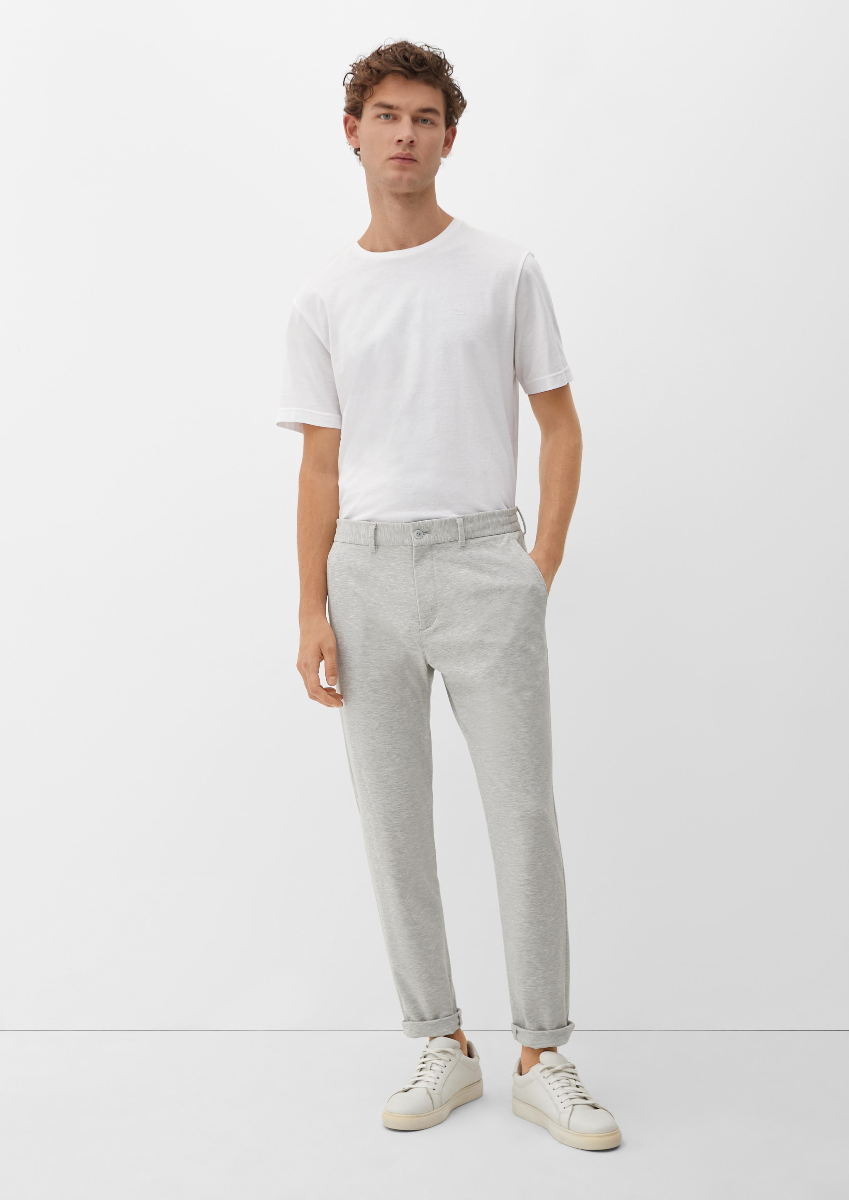 Slim: Joggsuit-Hose aus Stretch-Jersey  2130160-91W2