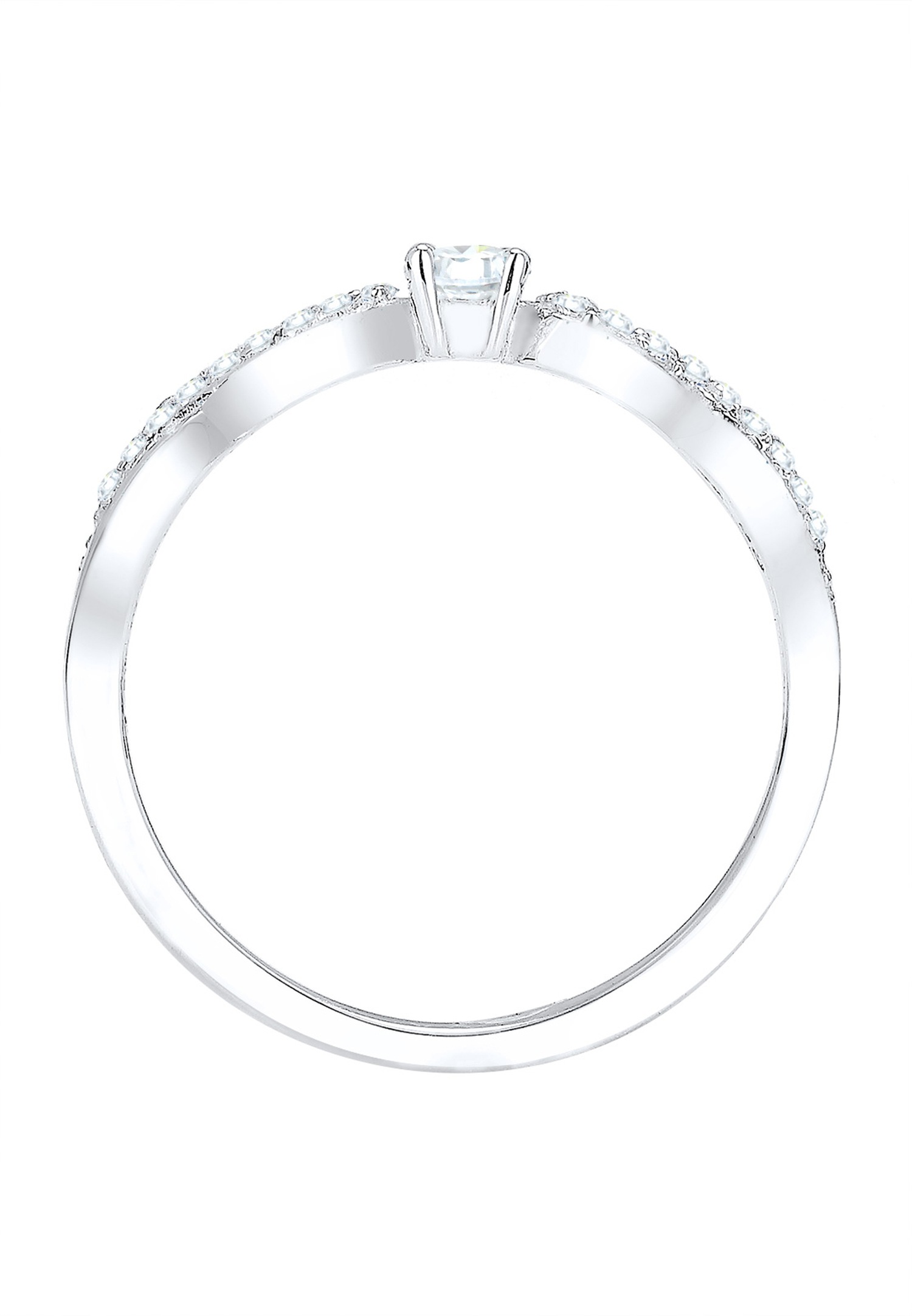 Ciondolo da donna Elli a forma di infinito con cristalli di zirconi cubici in argento sterling 925