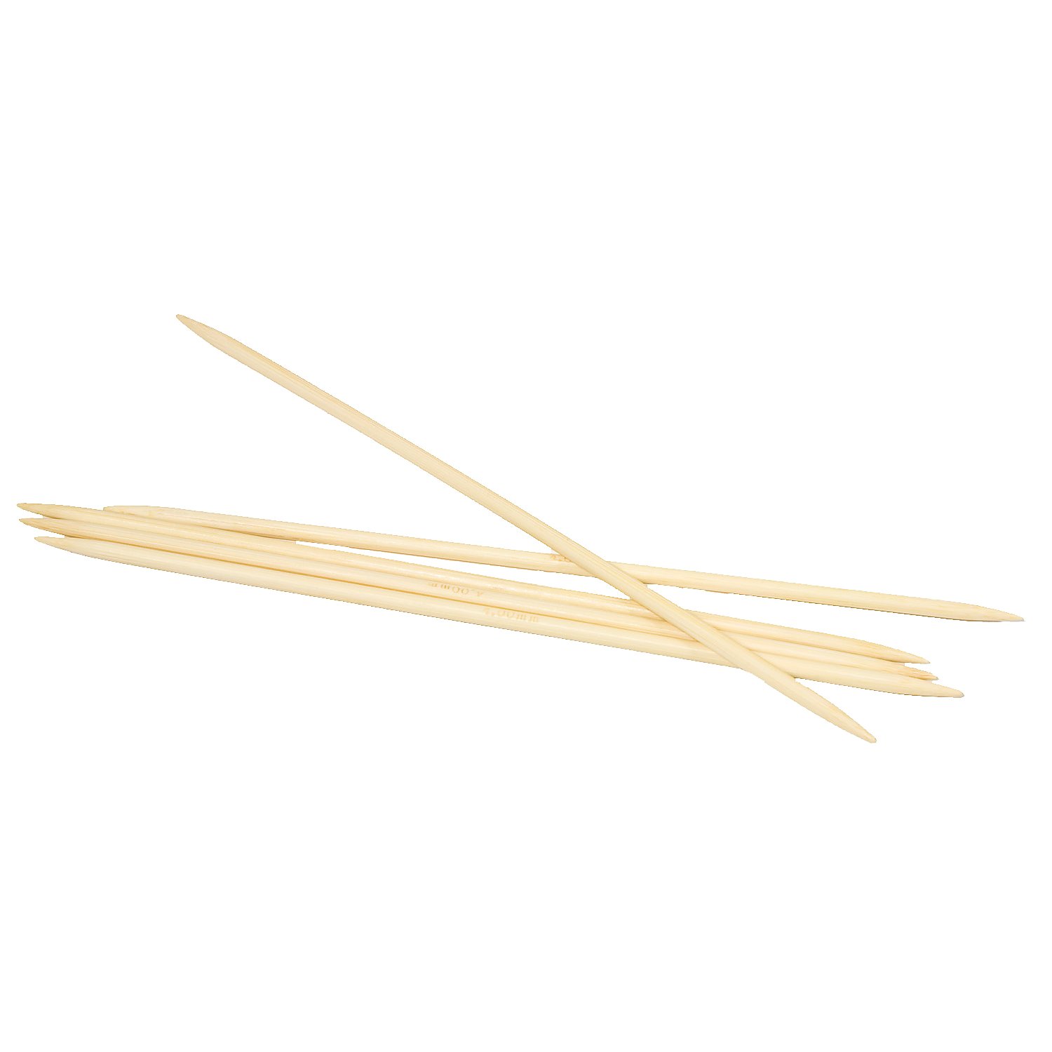 buttinette Strumpfstricknadeln, Bambus, 20 cm