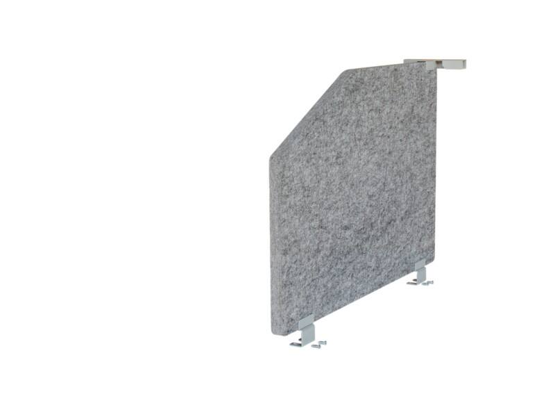 Hammerbacher Akustik Trennwand VARS1 Grau 735 mm x 500 mm x 500 mm