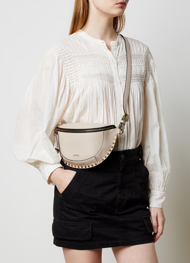 Isabel Marant Skano leather waist bag with studs
