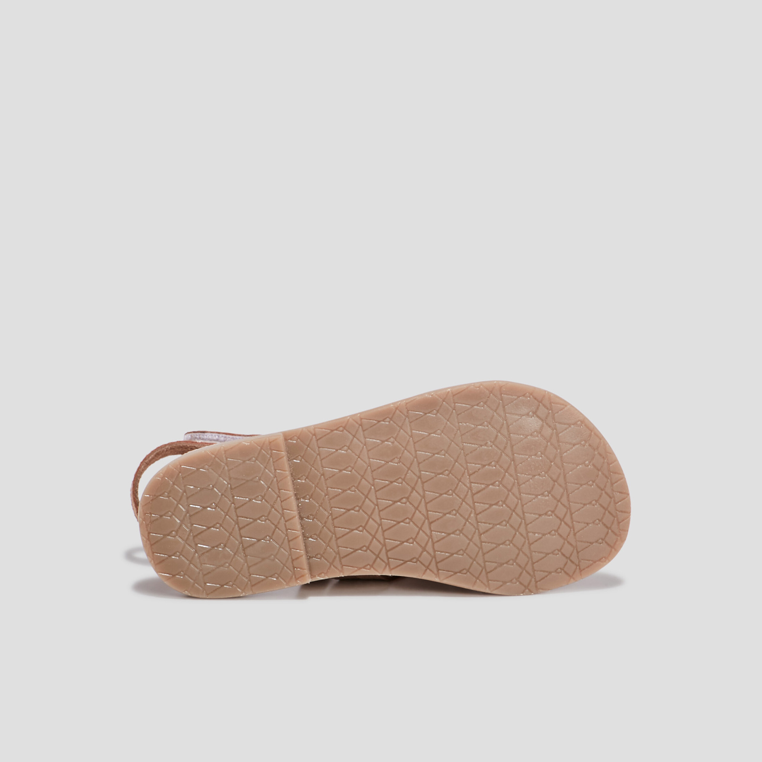 Sandales en cuir couleur bronze fille | La Halle