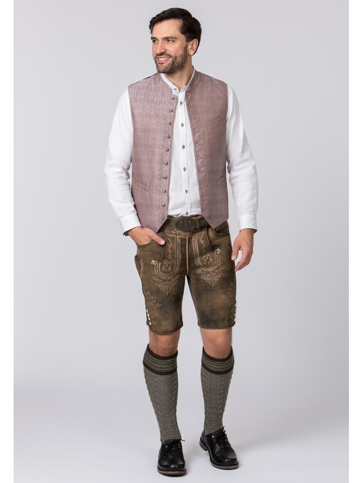 Stockerpoint Stockerpoint Trachtenlederhose Logan in kiesel gespeckt günstig kaufen