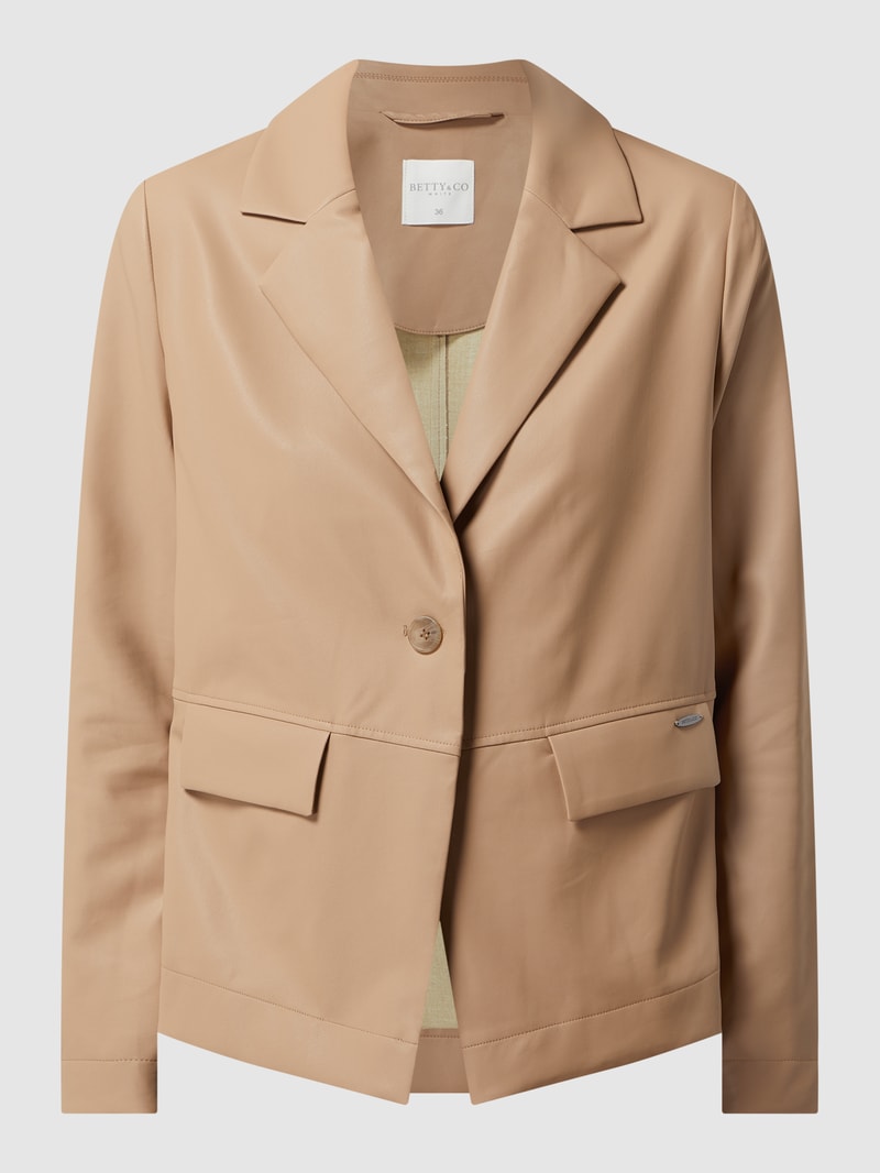 Blazer in Leder-Optik  in camel