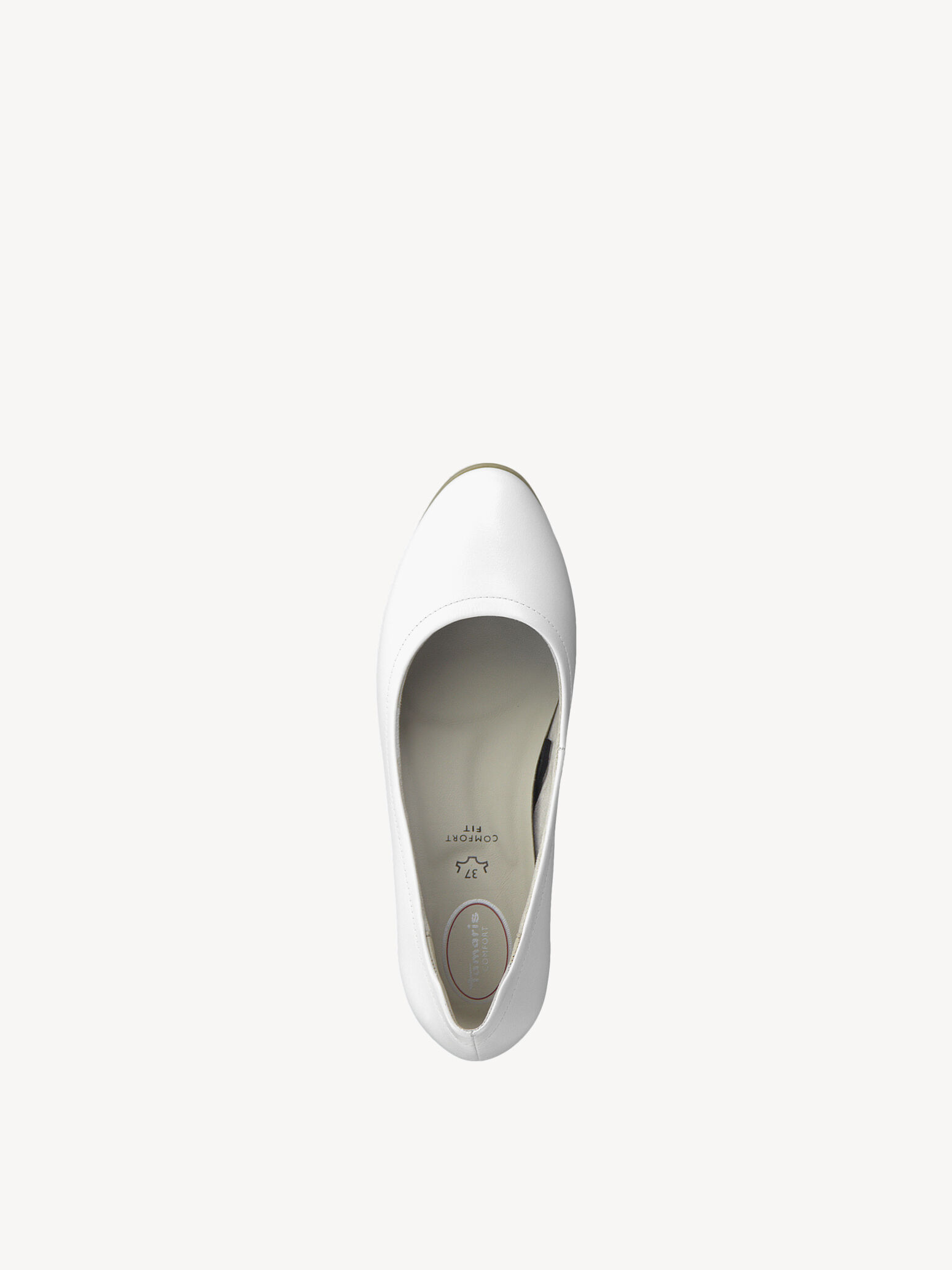 Escarpin en cuir - blanc