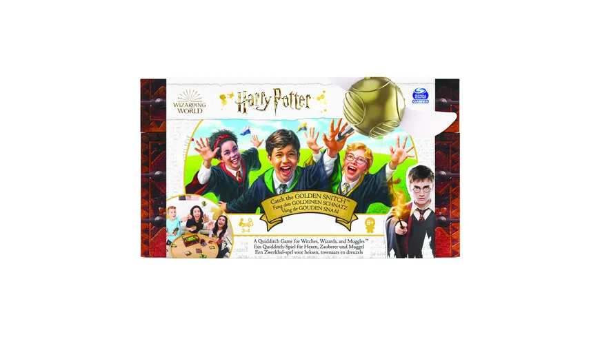 Spin Master Games - Harry Potter - Fang den Goldenen Schnatz - Action-Kartenspiel für 3-4 Spieler ab 8 Jahren