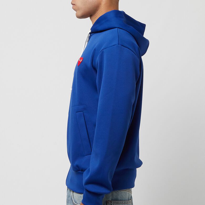 Comme des Garcons Play Play Zip Hooded Sweat Red Heart navy