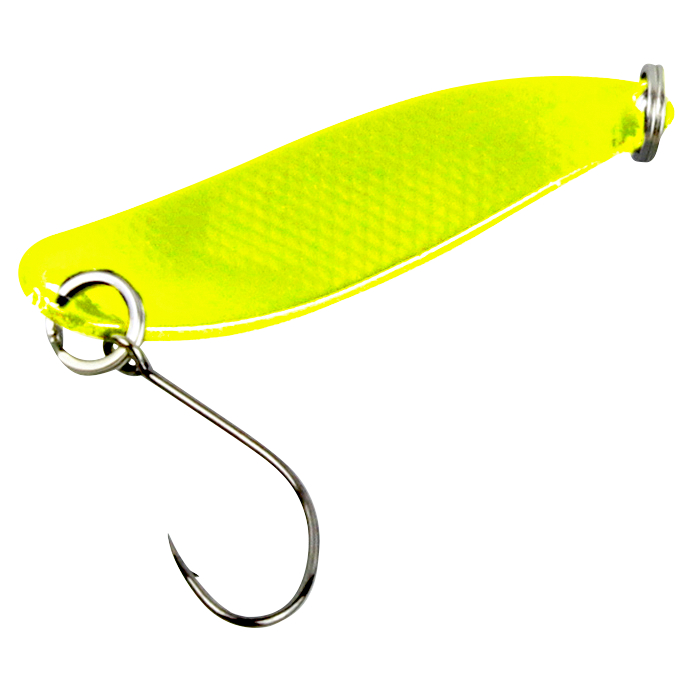 FTM Trout Spoon Hammer (3,2 g, Gelb/Pink UV)