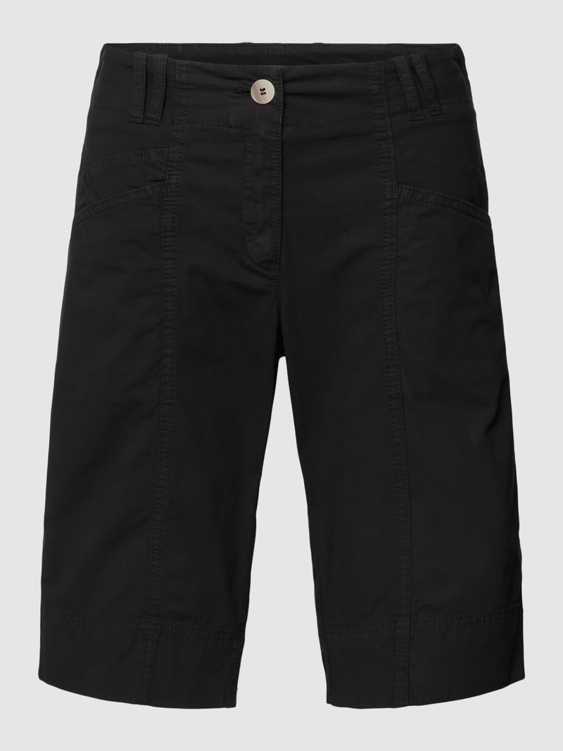 Bermudas mit seitlichen Eingrifftaschen Modell 'Lotta' in schwarz