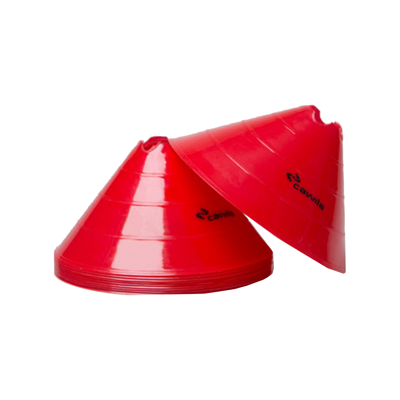 Cawila Markierungshauben L | 10er Set | Durchmesser 30cm, Höhe 15cm | rot