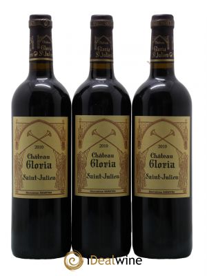 Château Gloria  2010 - Lot de 3 Bouteilles