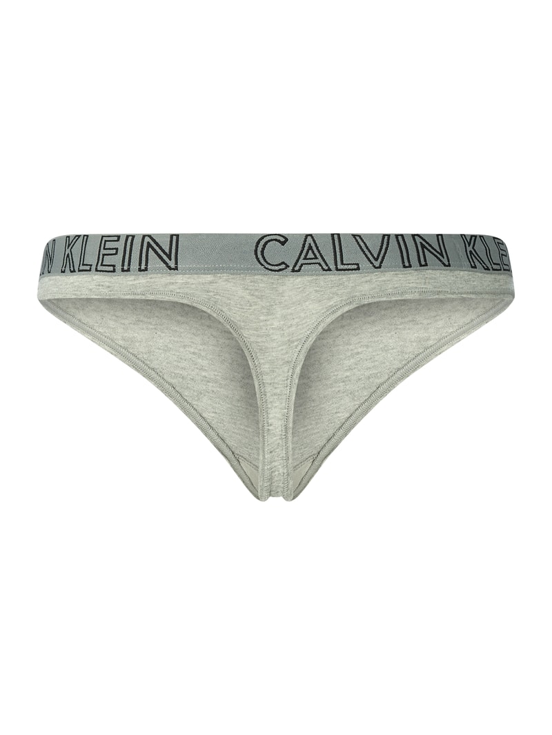 String mit Logo-Bund in mittelgrau