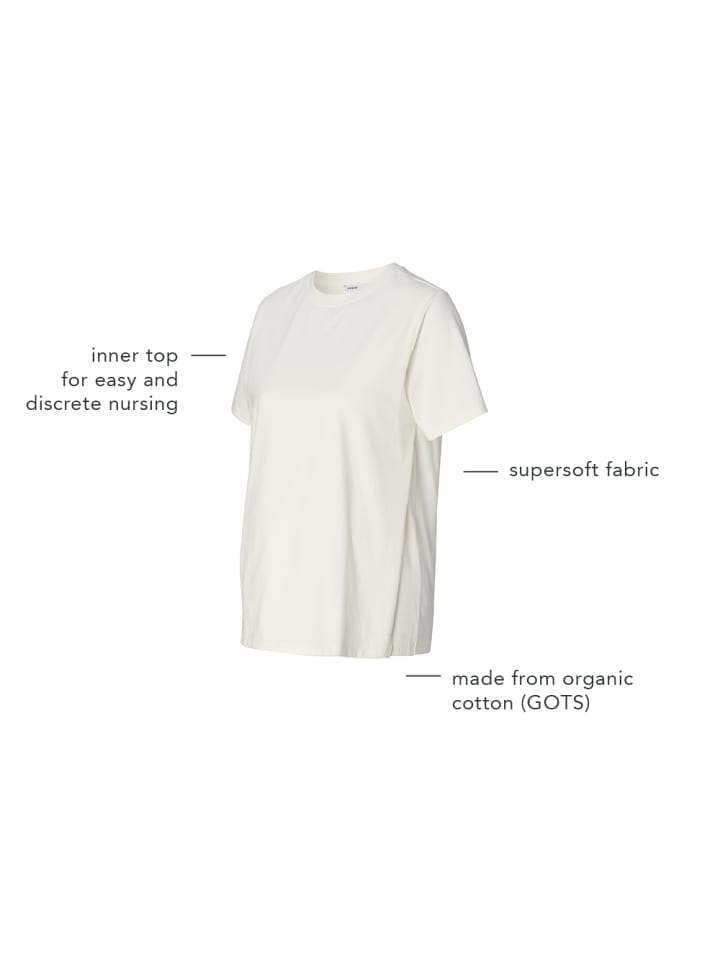 Noppies Still T-Shirt Ifke in Cream günstig kaufen