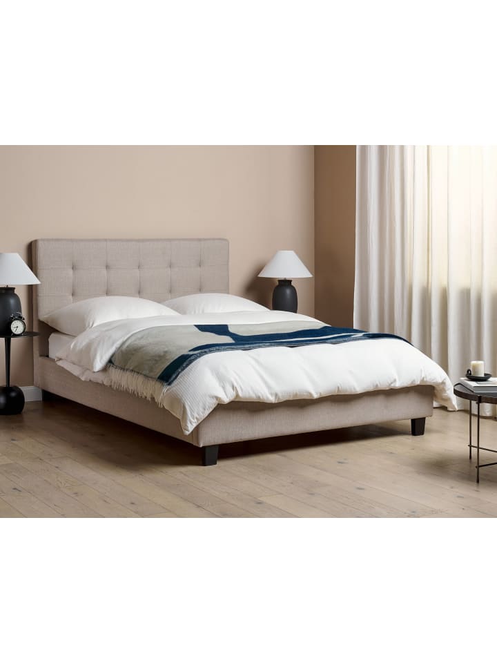 Beliani Doppelbett LA ROCHELLE in Grau - (W) 147 x (H) 109 x (L) 218 cm günstig kaufen onesize