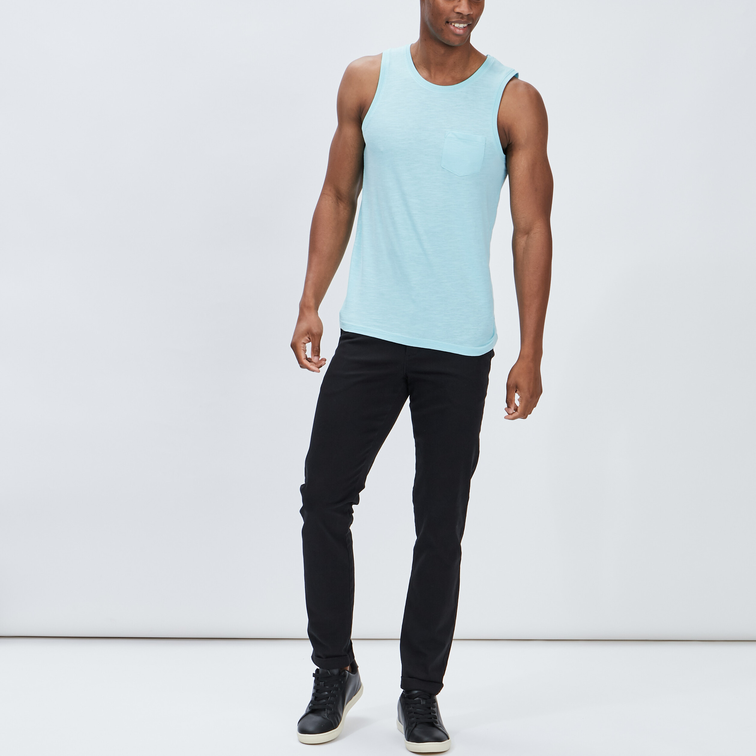 Pantalon chino noir homme | La Halle