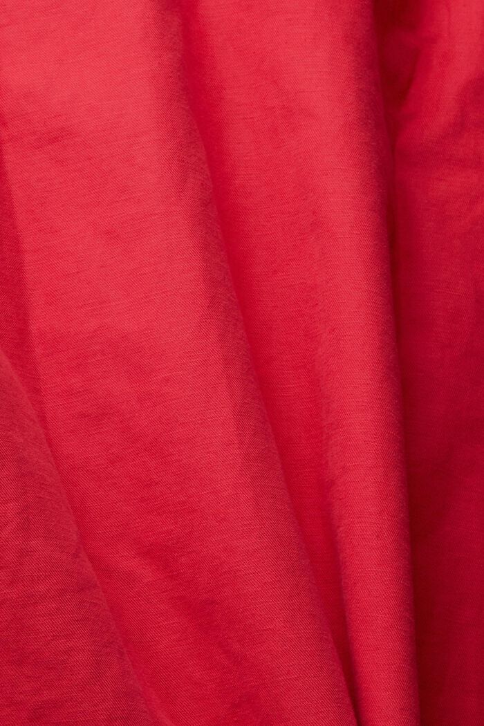 Aus Leinen-Mix: Oversize-Hemd